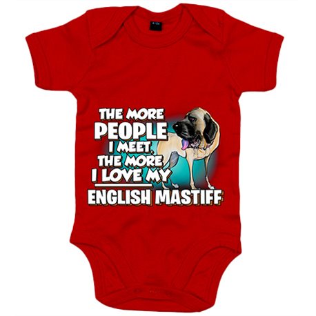Body bebé I love my English Mastiff Mastín raza perro