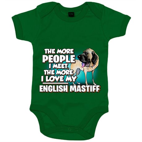 Body bebé I love my English Mastiff Mastín raza perro