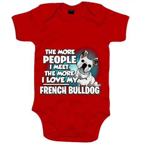 Body bebé I love my French Bulldog raza perro