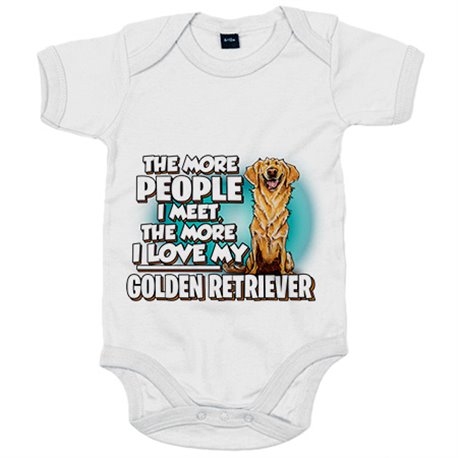 Body bebé I love my Golden Retriever raza perro