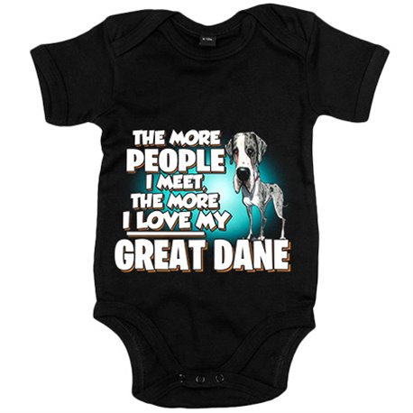 Body bebé I love my Gran Danés raza perro