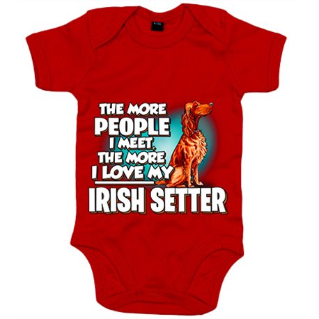 Body bebé I love my Irish Setter raza perro