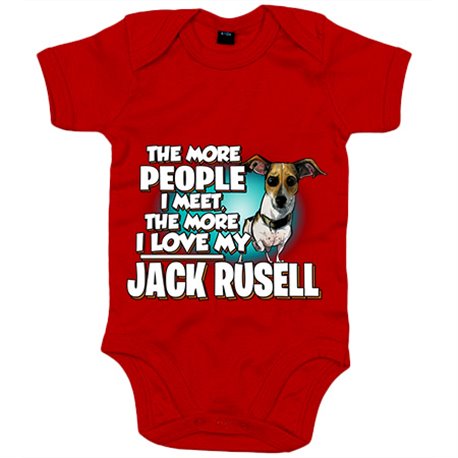 Body bebé I love my Jack Russell raza perro