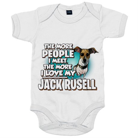 Body bebé I love my Jack Russell raza perro