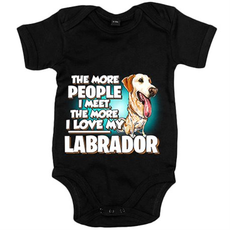 Body bebé I love my Labrador raza perro