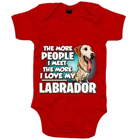 Body bebé I love my Labrador raza perro