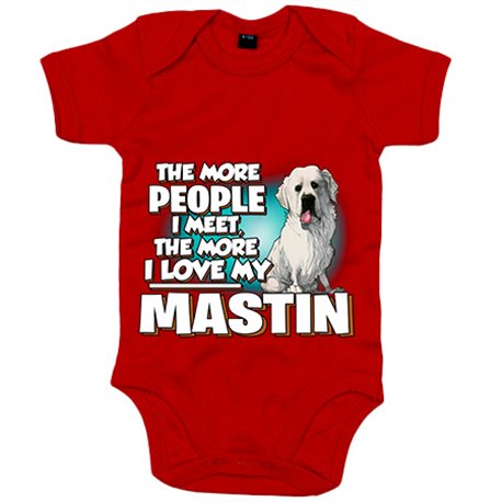 Body bebé I love my Mastín del Pirineo raza perro