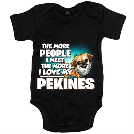 Body bebé I love my Pekines raza perro
