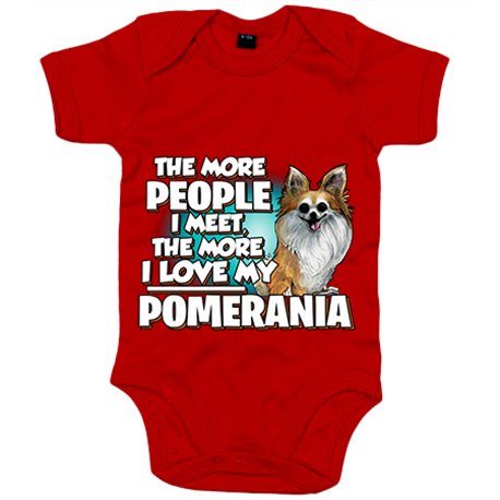 Body bebé I love my Pomerania raza perro