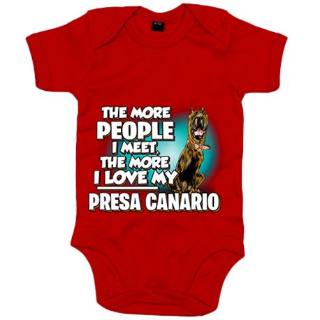 Body bebé I love my Presa Canario raza perro