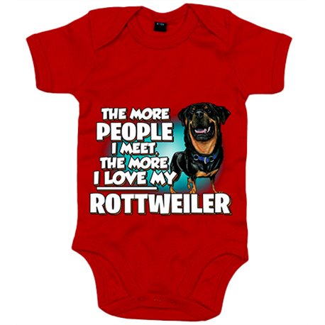Body bebé I love my Rottweiler raza perro
