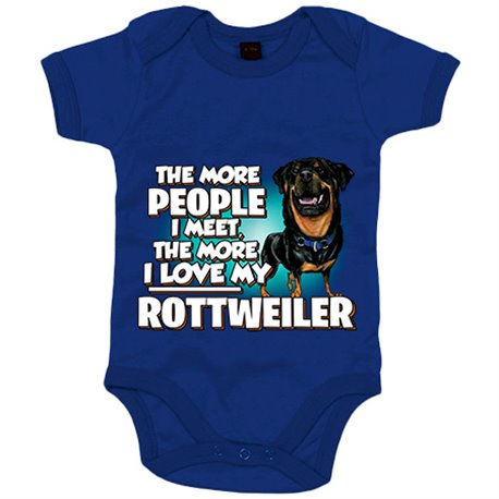 Body bebé I love my Rottweiler raza perro
