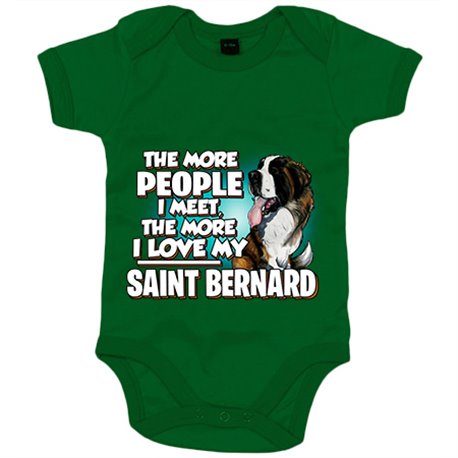 Body bebé I love my Saint Bernard raza perro