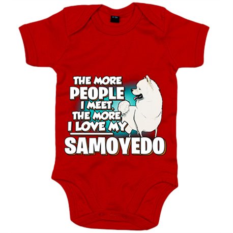 Body bebé I love my Samoyedo raza perro