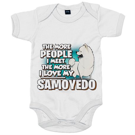 Body bebé I love my Samoyedo raza perro