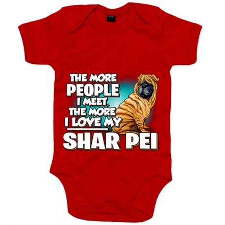 Body bebé I love my Shar Pei mascota raza perro