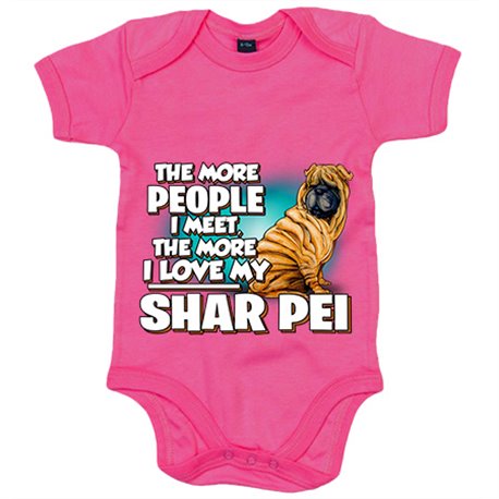 Body bebé I love my Shar Pei mascota raza perro