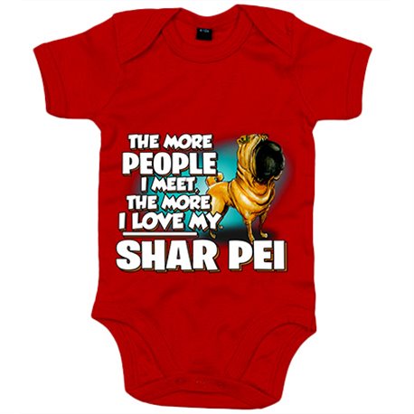 Body bebé I love my Shar Pei raza perro