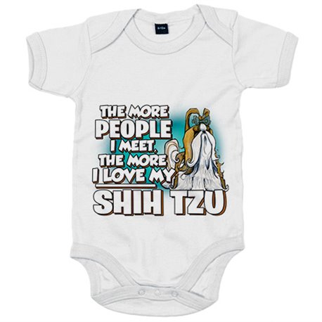 Body bebé I love my Shih Tzu raza perro