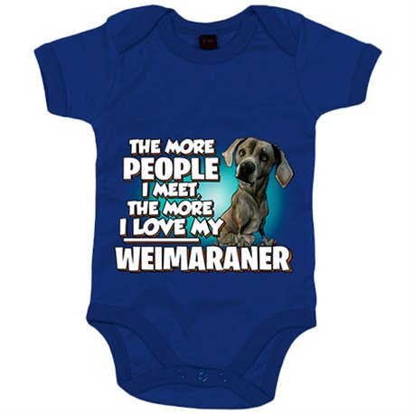 Body bebé I love my Weimaraner raza perro