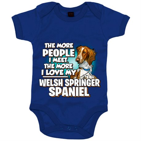 Body bebé I love my Welsh Springer Spaniel raza perro