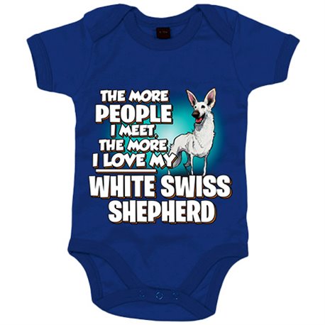 Body bebé I love my White Swiss Shepherd raza perro