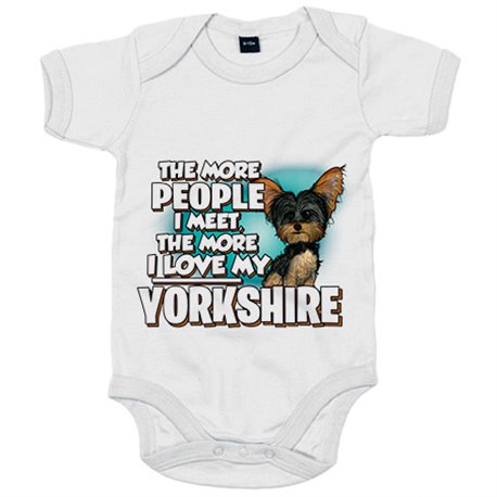 Body bebé I love my Yorkshire Terrier raza perro
