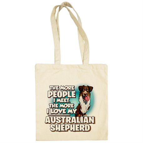 Bolsa de tela I love my Australian Shepherd raza perro