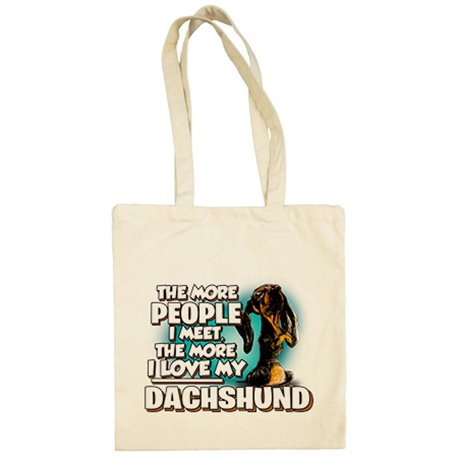 Bolsa de tela I love my Dachshund raza perro