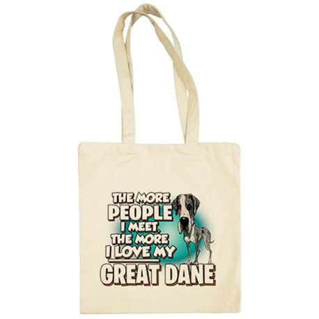 Bolsa de tela I love my Gran Danés raza perro