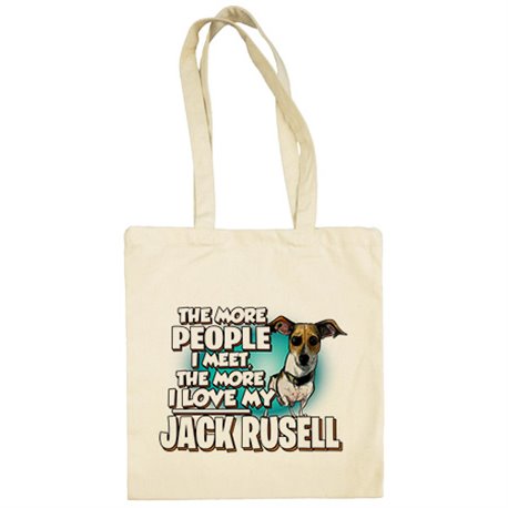 Bolsa de tela I love my Jack Russell raza perro