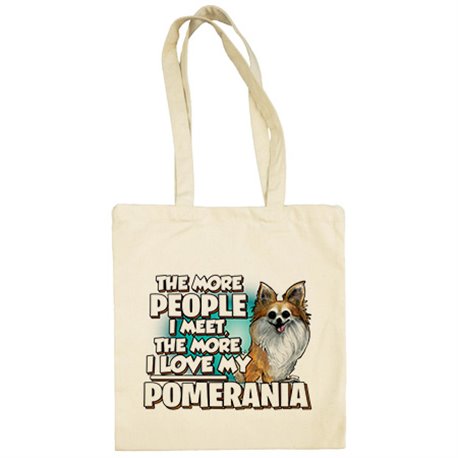 Bolsa de tela I love my Pomerania raza perro