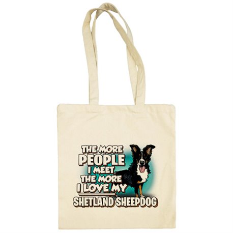Bolsa de tela I love my Shetland Sheepdog raza perro
