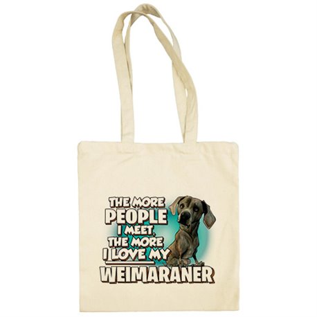 Bolsa de tela I love my Weimaraner raza perro