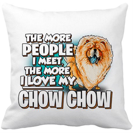 Cojín con relleno I love my Chow Chow raza perro