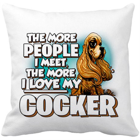 Cojín con relleno I love my Cocker Spaniel raza perro