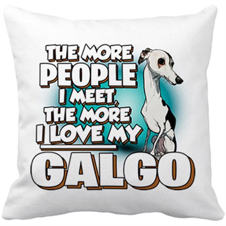Cojín con relleno I love my Galgo raza perro