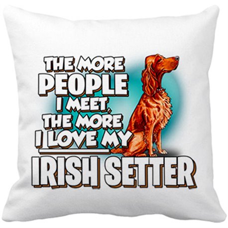 Cojín con relleno I love my Irish Setter raza perro