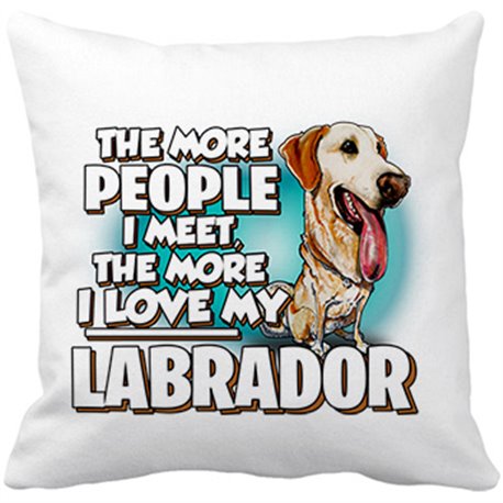 Cojín con relleno I love my Labrador raza perro