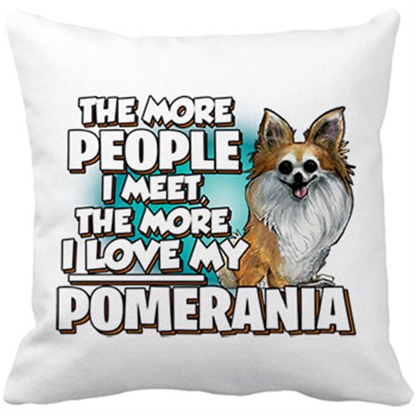 Cojín con relleno I love my Pomerania raza perro