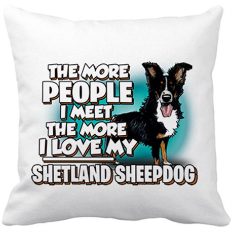 Cojín con relleno I love my Shetland Sheepdog raza perro