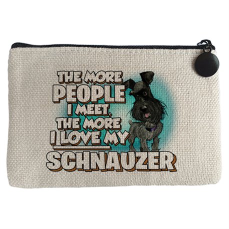 Monedero I love my Black Schnauzer raza perro