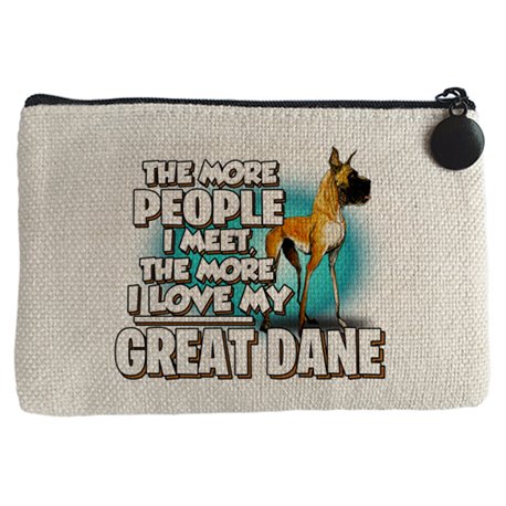 Monedero I love my Great Dane raza perro