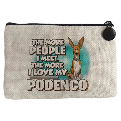 Monedero I love my Podenco raza perro
