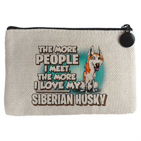 Monedero I love my Siberian Husky raza perro