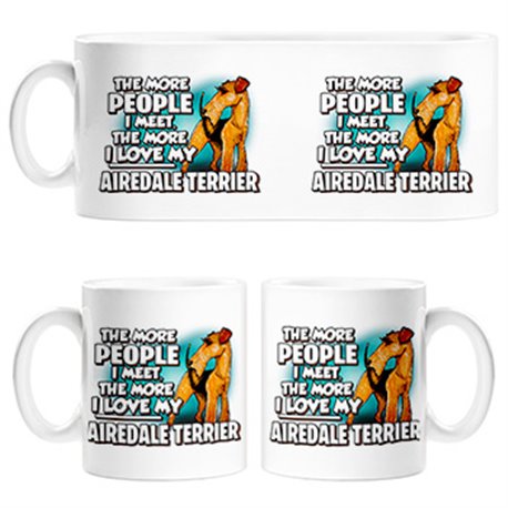 Taza I love my Airedale Terrier raza perro