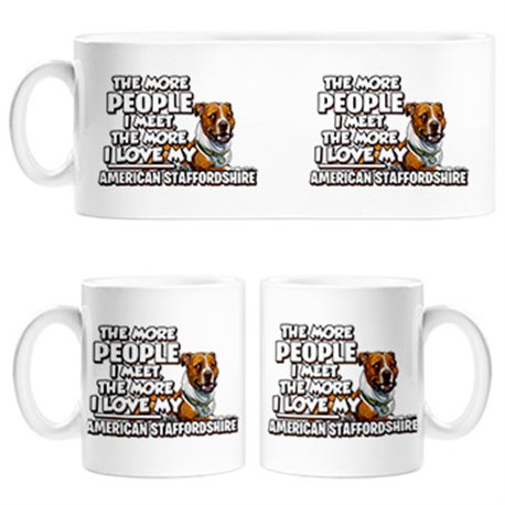 Taza I love my American Staffordshire Terrier raza perro