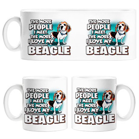 Taza I love my Beagle raza perro
