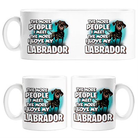 Taza I love my Black Labrador raza perro