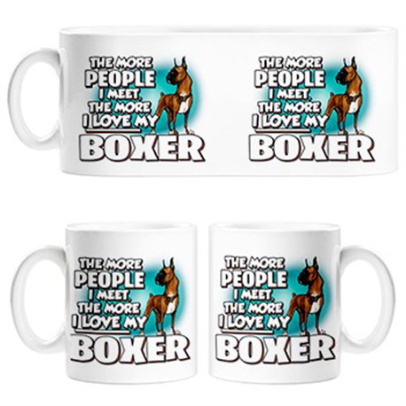 Taza I love my Boxer raza perro